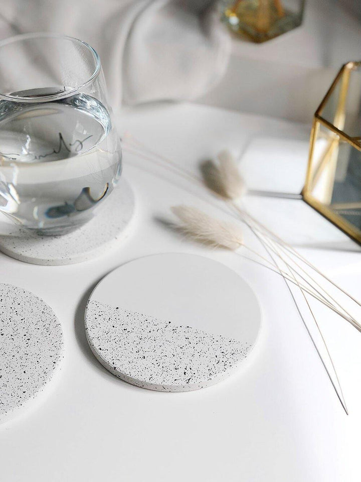 Speckled Ceramic Coaster Set - Stationery & Office Desk Accessories | AIM Studio Co