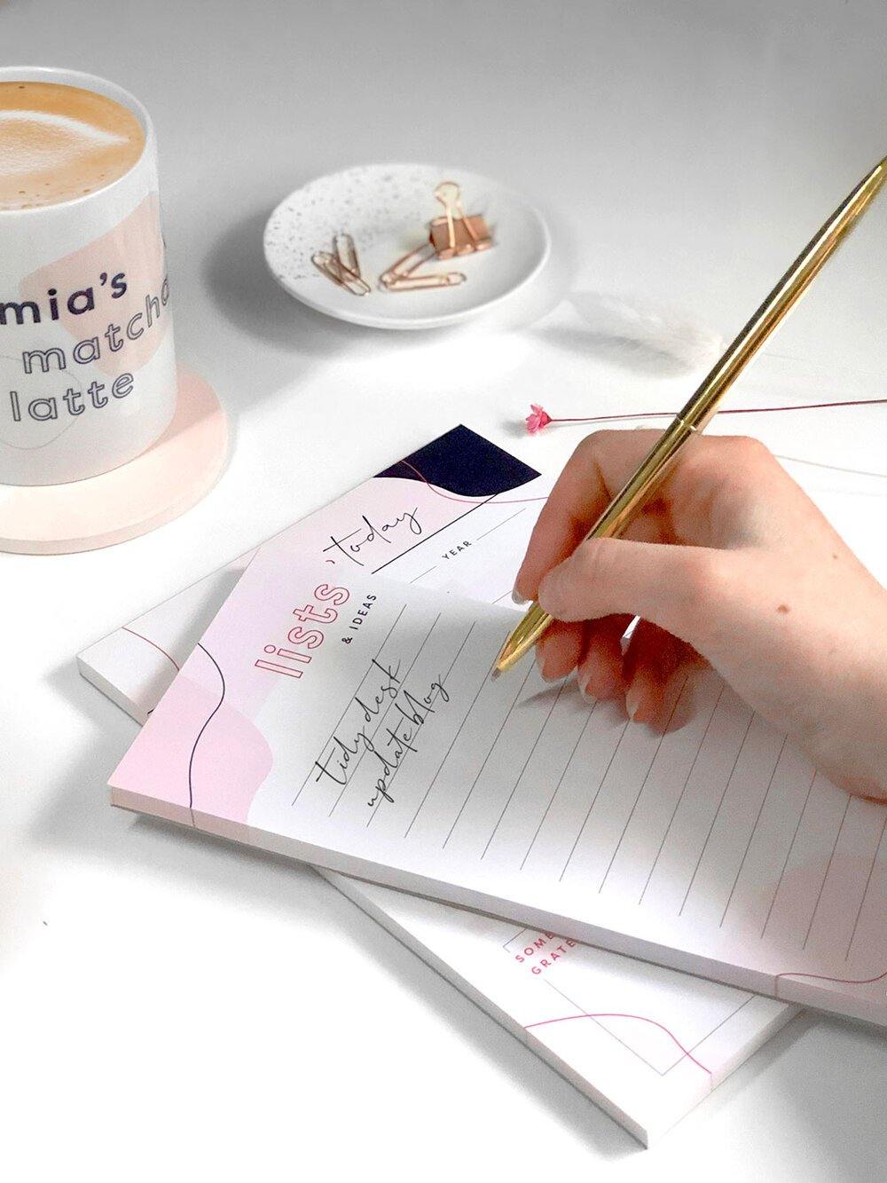 Lists and Ideas Notepad - Stationery & Office Desk Accessories | AIM Studio Co