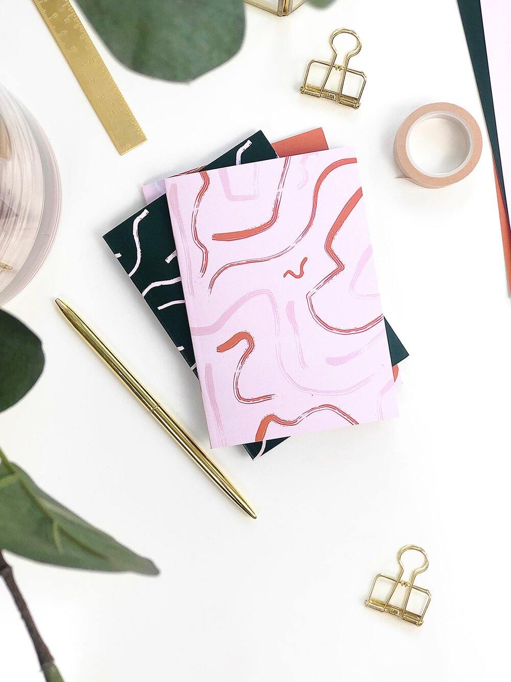 A6 Pattern Notebooks - Stationery & Office Desk Accessories | AIM Studio Co