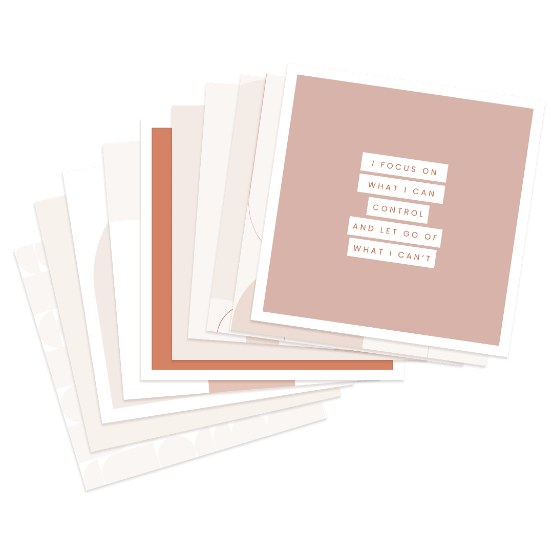 Positive Daily Affirmation Card Bundle with Holder - Stationery & Office Desk Accessories | AIM Studio Co