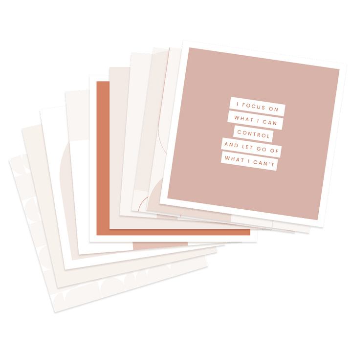 Positive Daily Affirmation Card Bundle with Holder - Stationery & Office Desk Accessories | AIM Studio Co