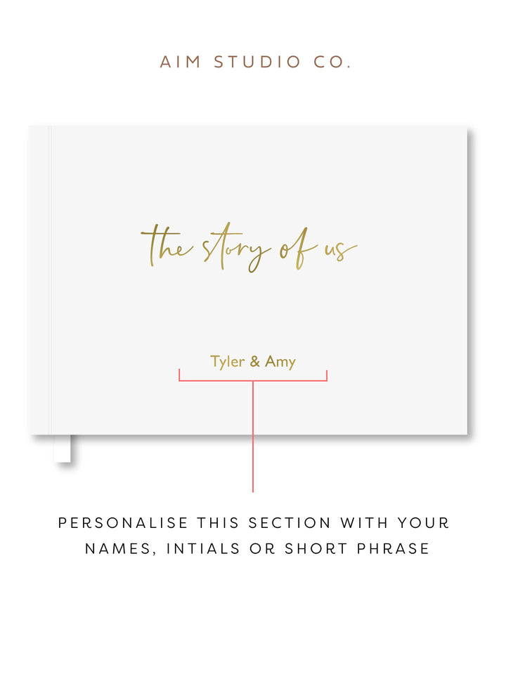 SECONDS | Personalised Hardback Couples Memory Book
