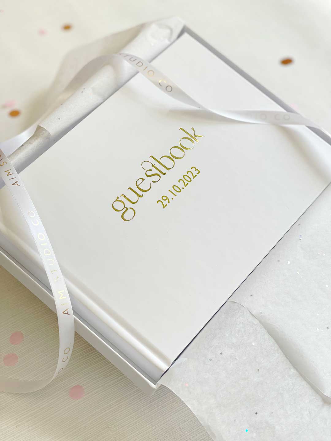 Personalised Hardcover Wedding Guestbook