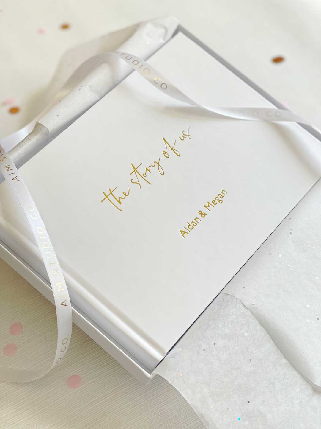 SECONDS | Personalised Hardback Couples Memory Book
