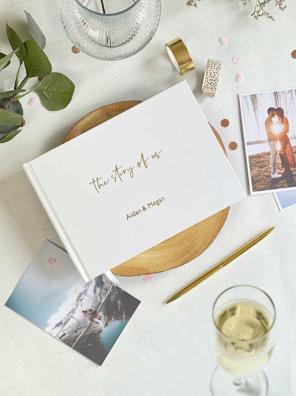 SECONDS | Personalised Hardback Couples Memory Book