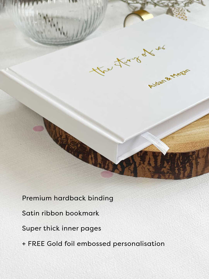 SECONDS | Personalised Hardback Couples Memory Book