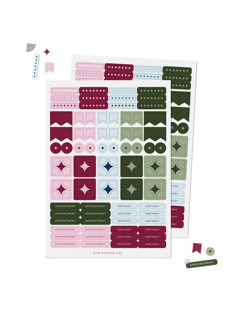 Decorative Planner Sticker Sheets
