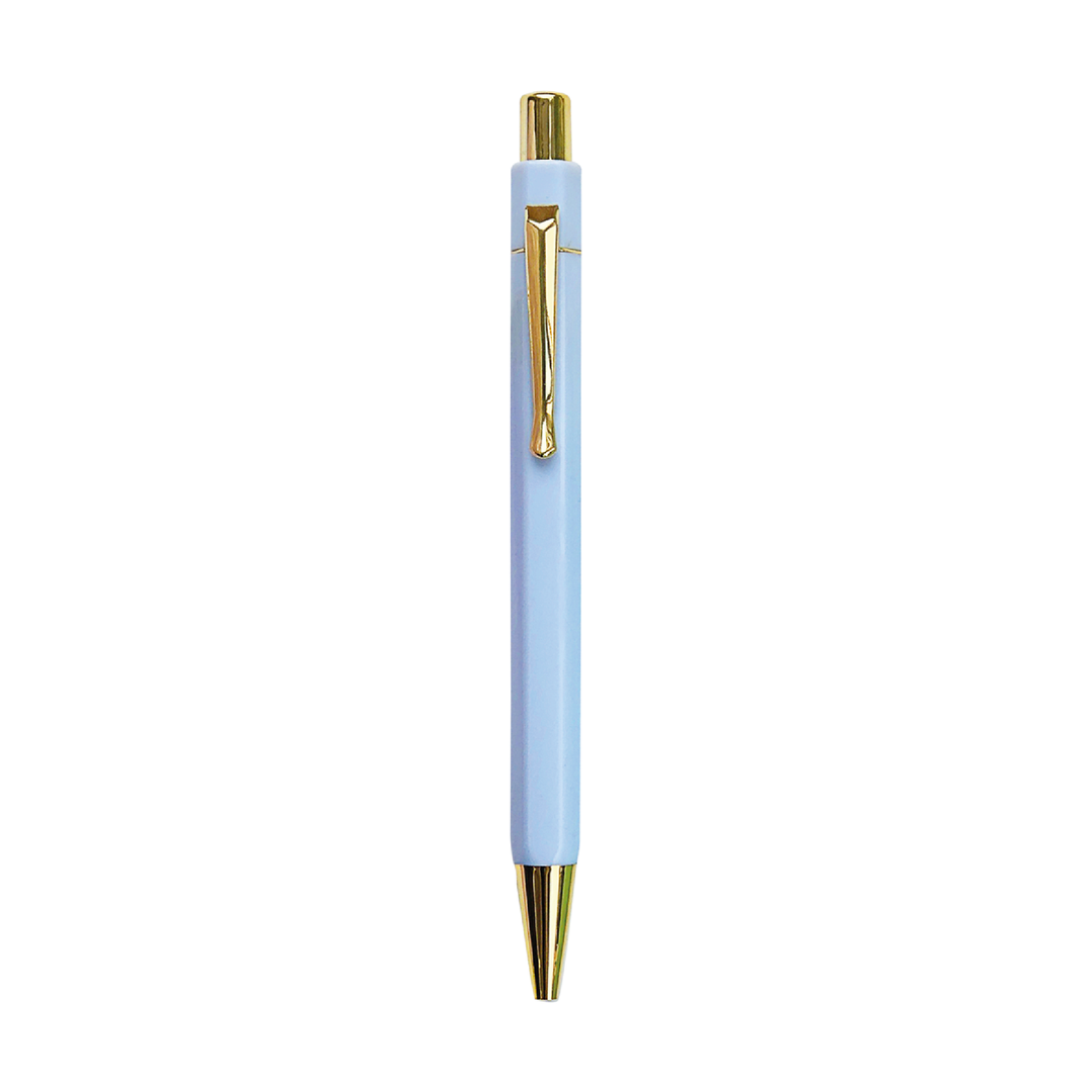 Pastel and Gold Ballpoint Hexagonal Pen