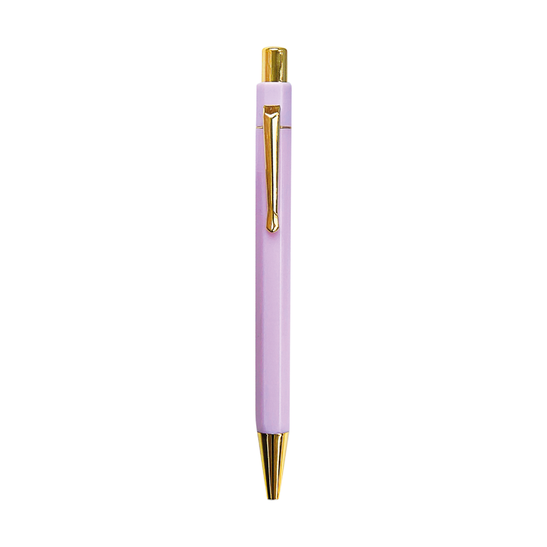 Pastel and Gold Ballpoint Hexagonal Pen