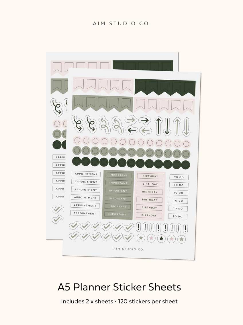 Personalised Stationery Letterbox Gift Set: Weekly Planner, Notebook & Pen
