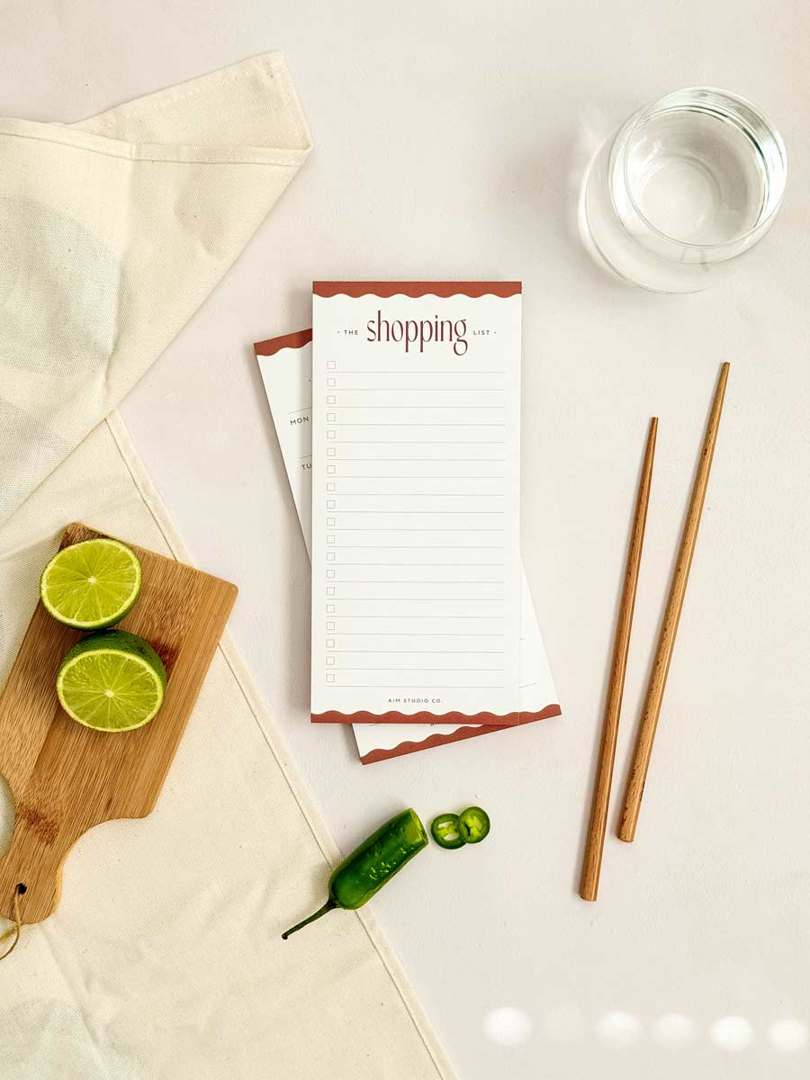 Shopping List Notepad | DL Grocery List Pad