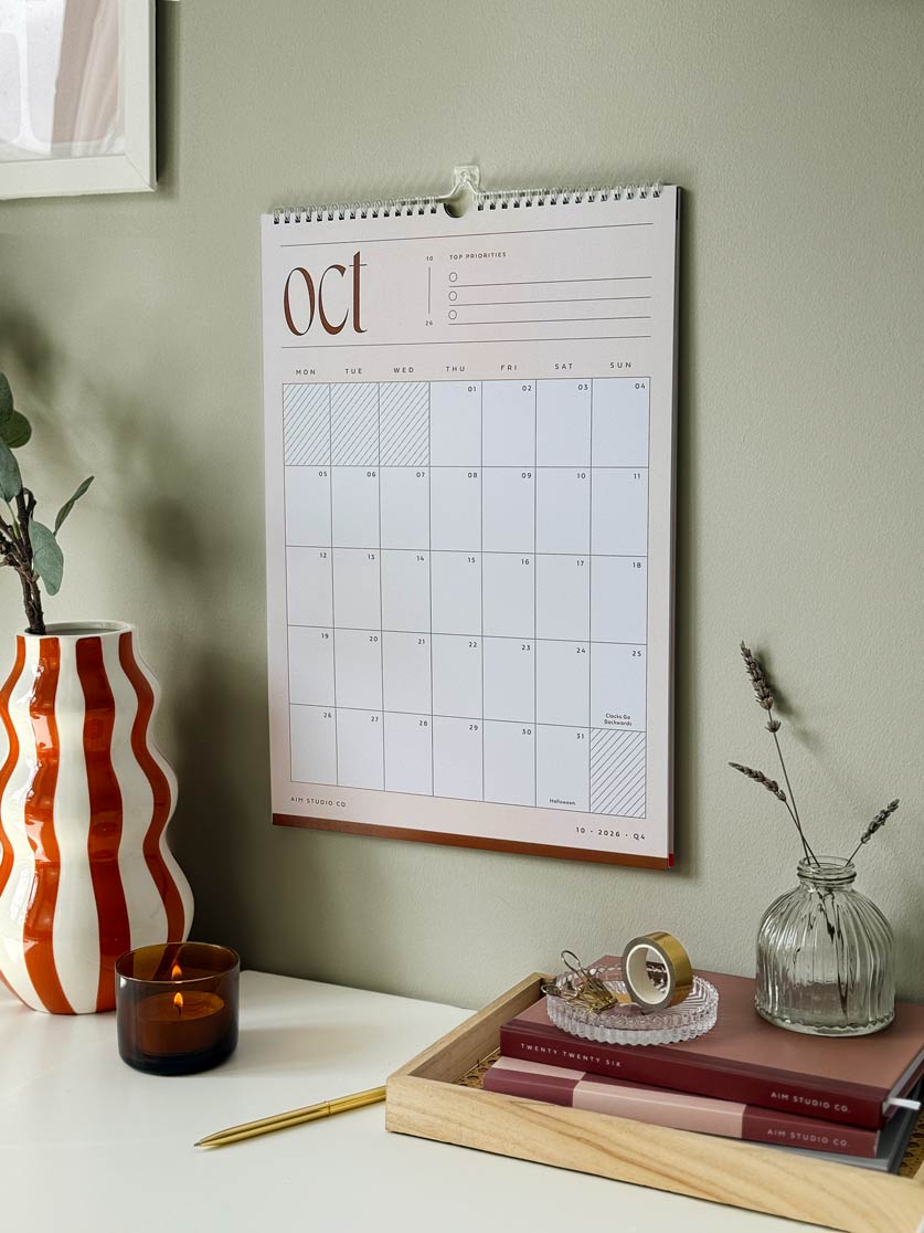 2026 Minimalist Wall Calendar: Large A3 or A4
