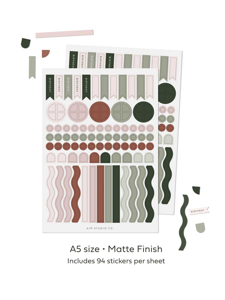 2026 A3 Family Wall Calendar: 5 Column Planner