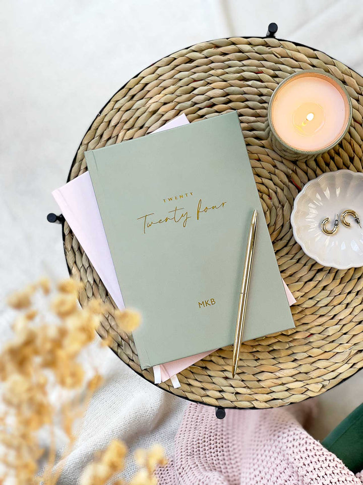 SECONDS | Sage Green A5 Week to View Personalised Diary