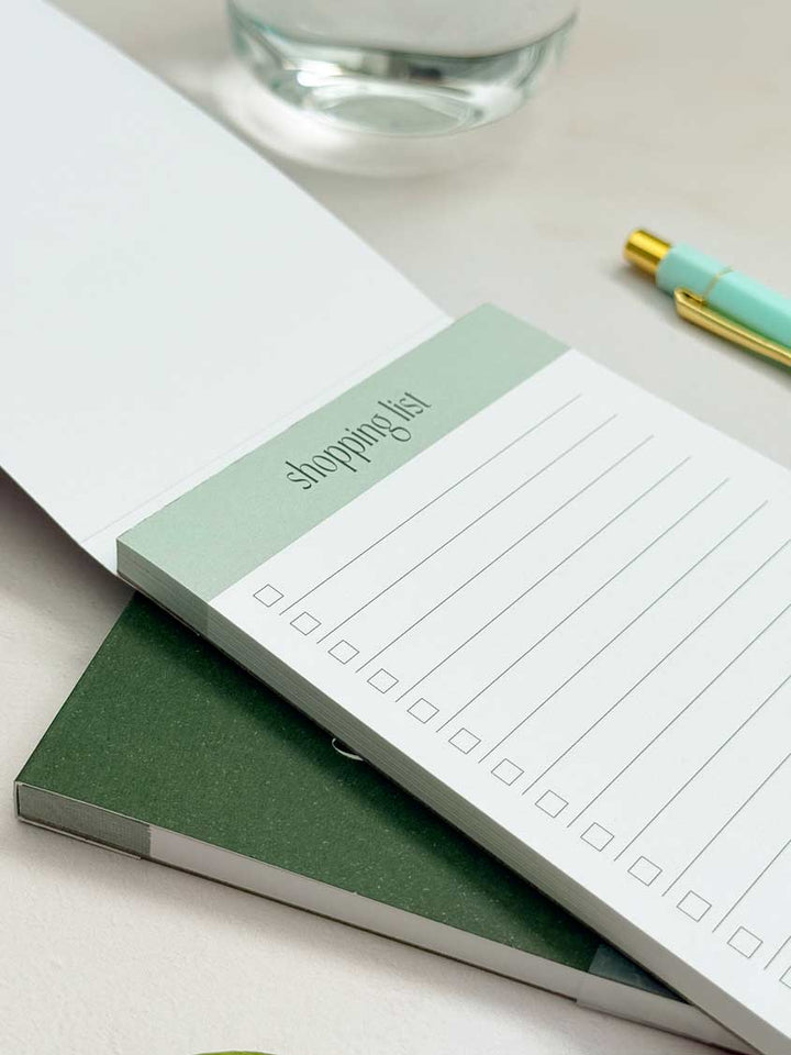Shopping List Pad | Tear-Off Notepad with Cover
