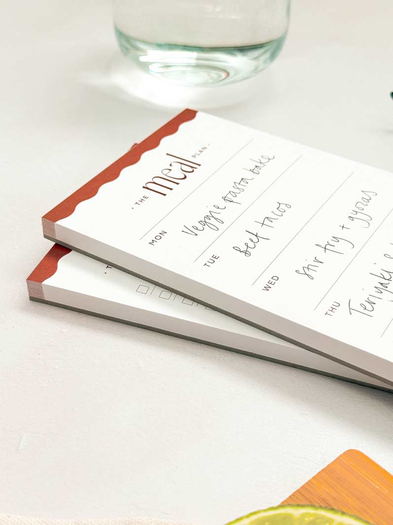 Weekly Meal Planner Notepad | DL Dinner Planner Pad