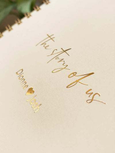 Personalised Couples Scrapbook 'The Story of Us'