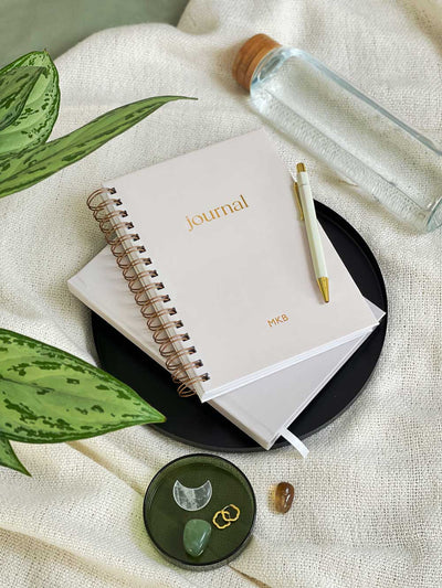 Personalised Hardback Daily Wellbeing Journal A5