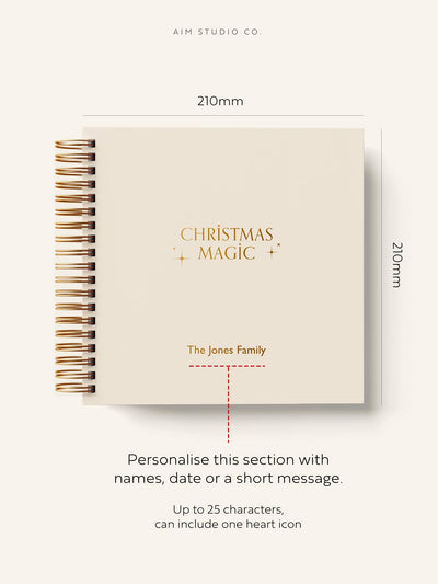 Personalised Christmas Magic Family Scrapbook