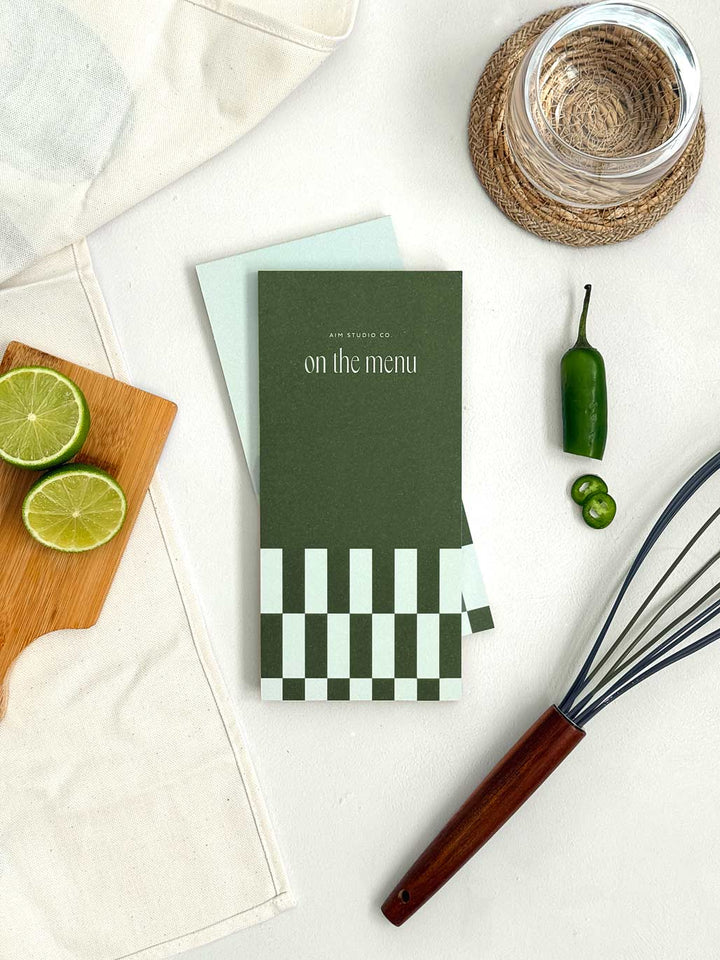 On The Menu | Weekly Dinner Planner Notepad