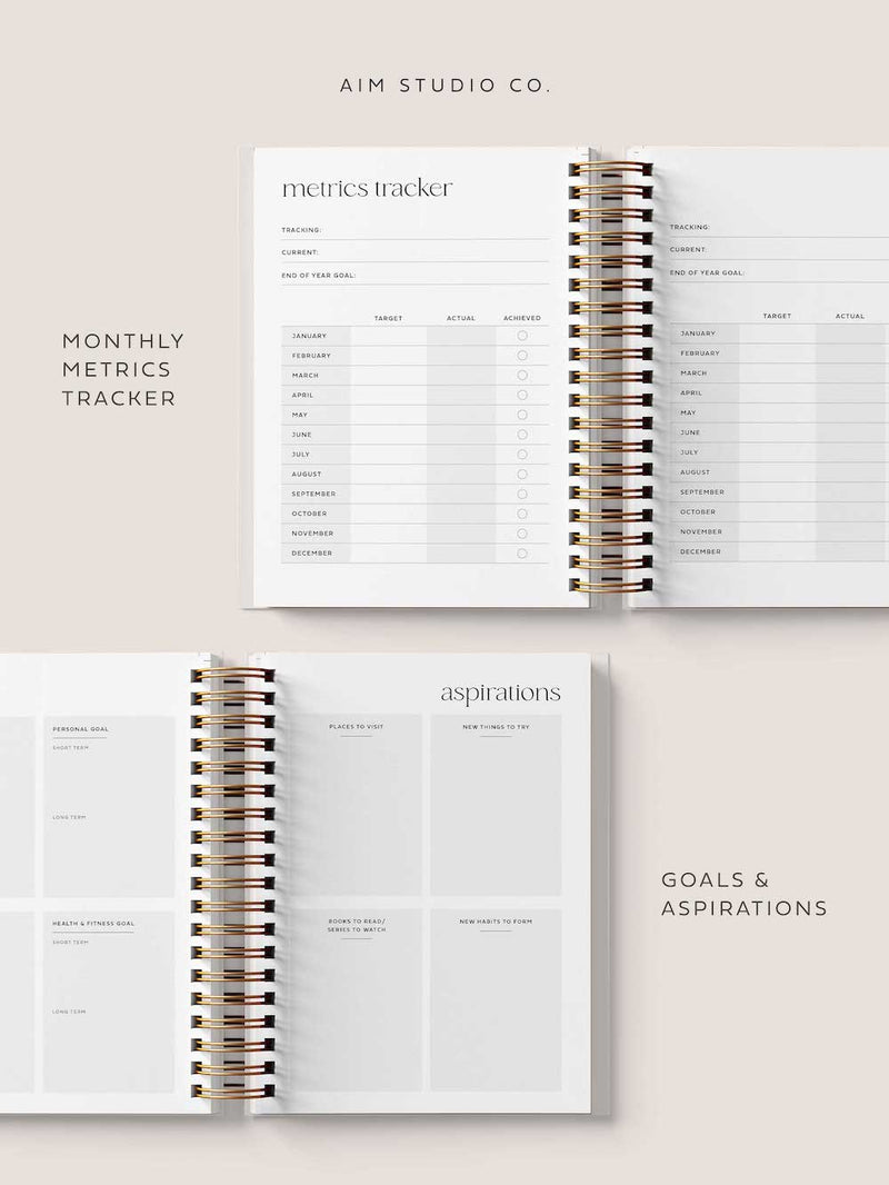 2024 Personalised Diary, Planner & Pen Bundle, Pearl
