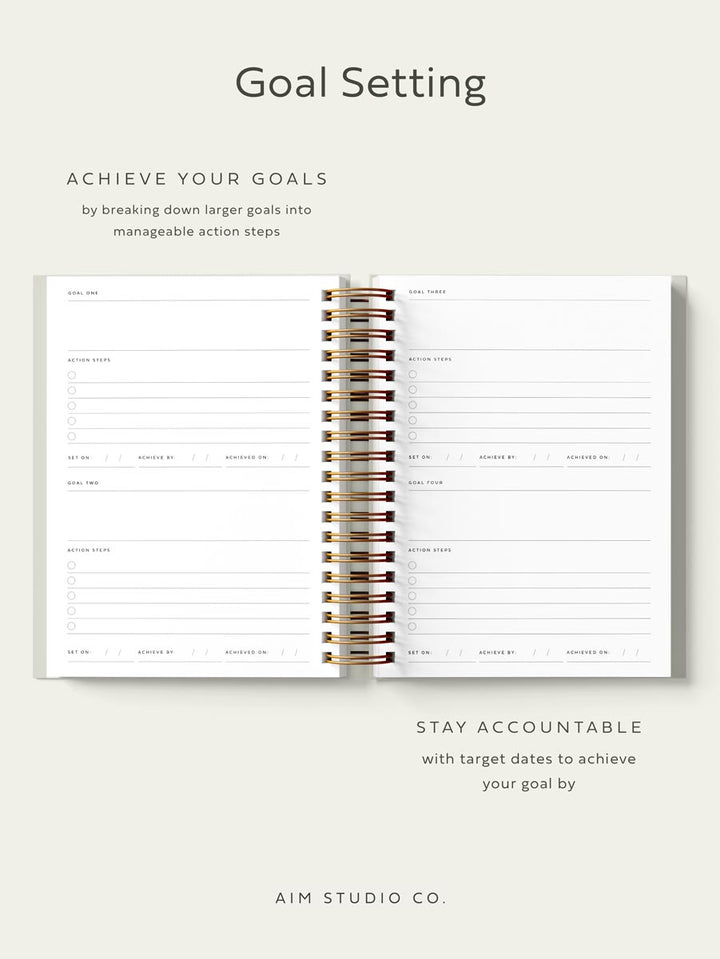 SECONDS | Personalised Hardback Daily Wellbeing Journal