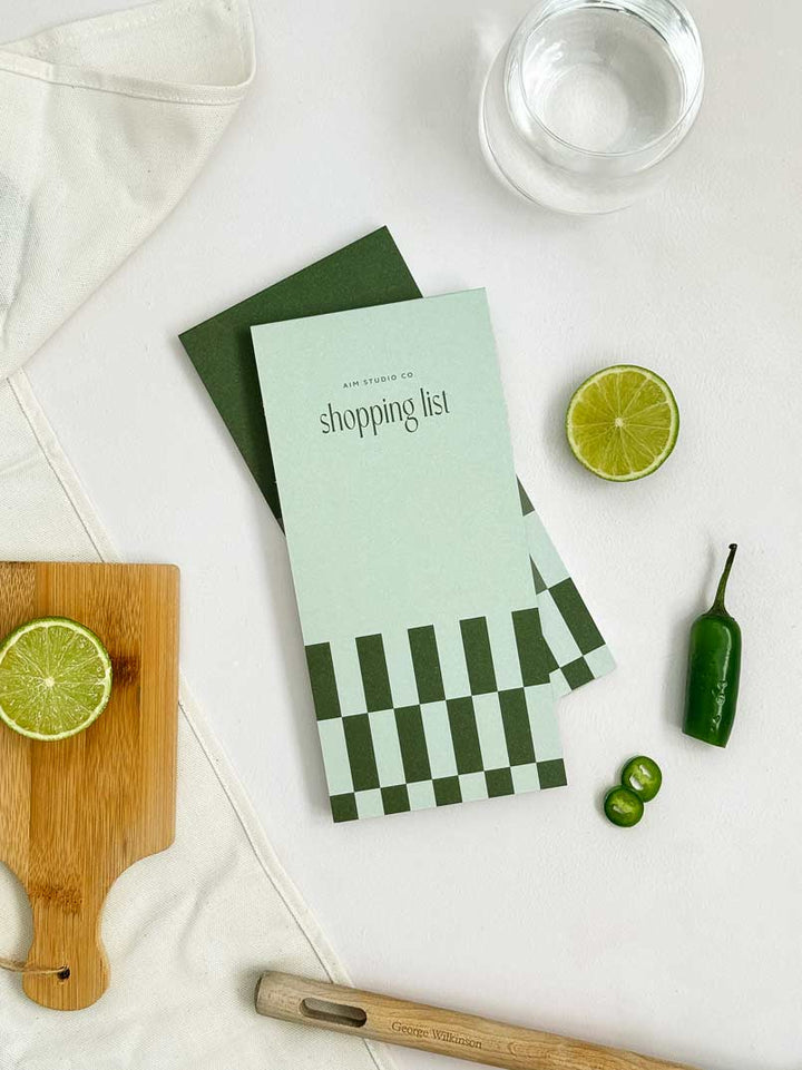 Shopping List Pad | Tear-Off Notepad with Cover