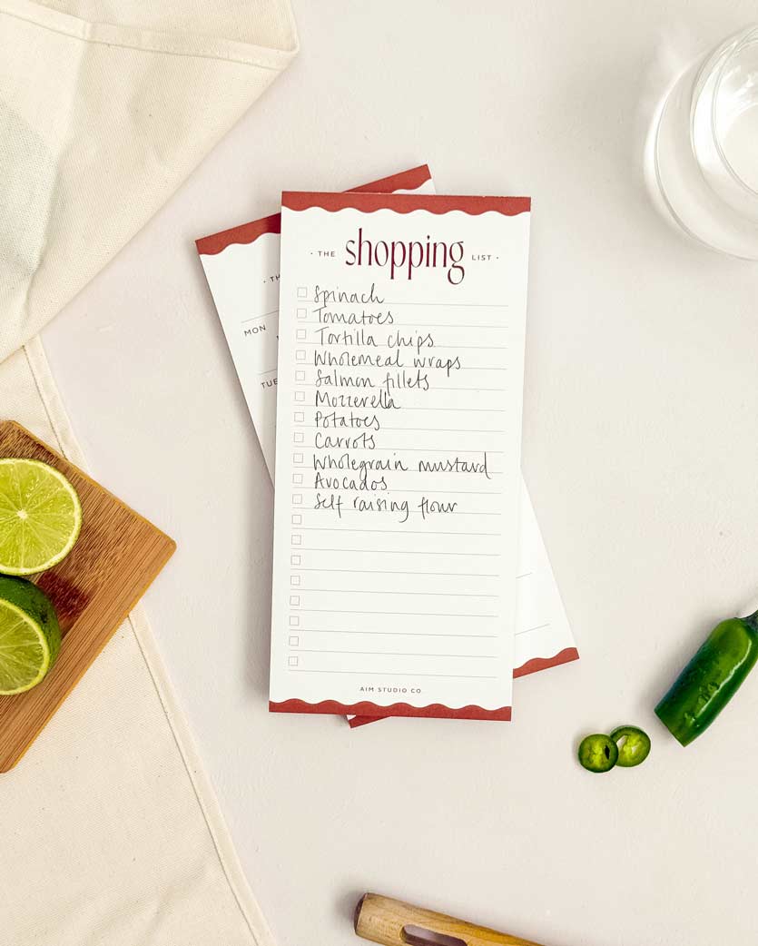 Shopping List Notepad | DL Grocery List Pad