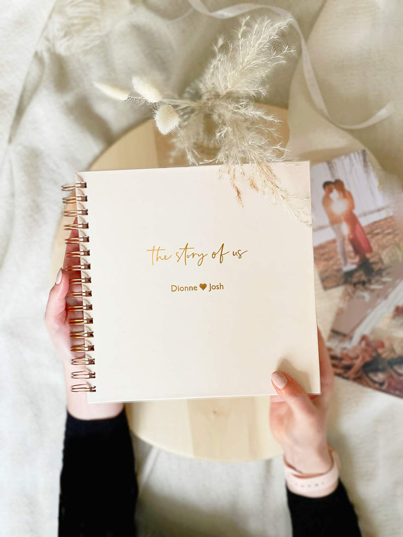 Personalised Couples Scrapbook 'The Story of Us' – Stationery