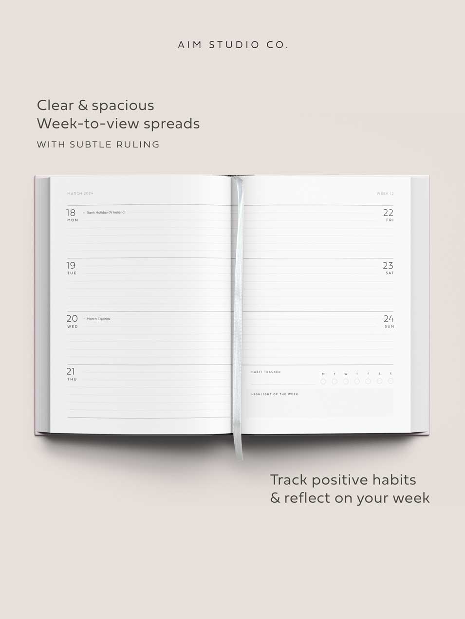 SECONDS: ONE-OFF: 2024 A5 Week to View Personalised Diary, Pink