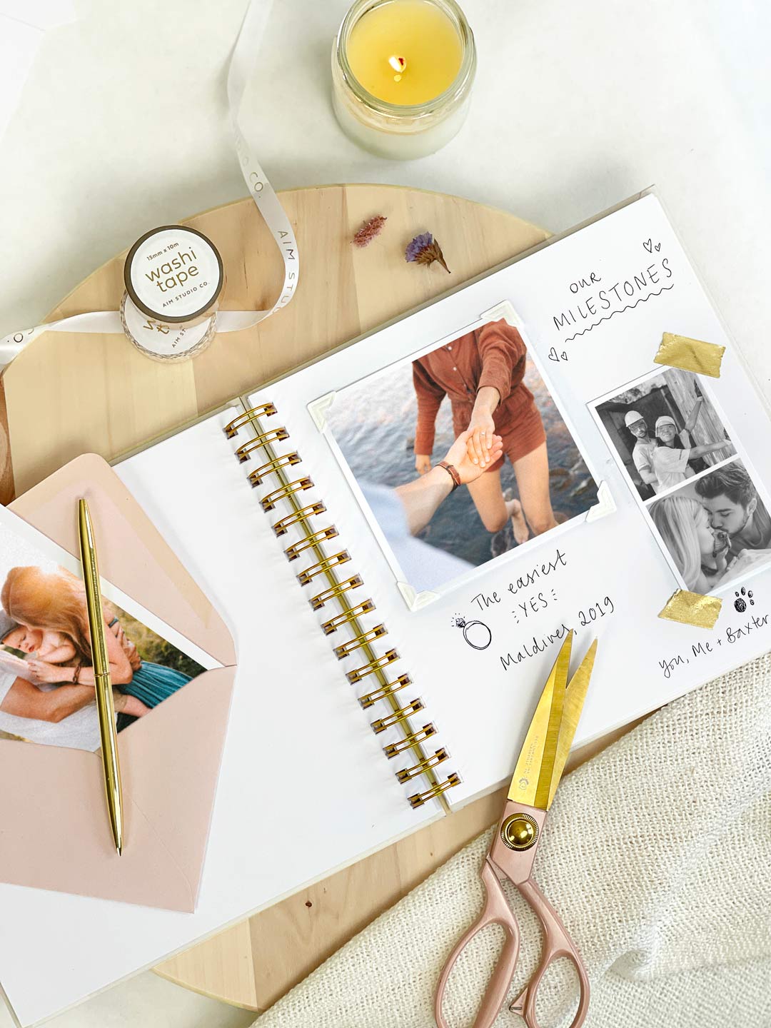 SLIGHT SECONDS | Personalised Couples Scrapbook, Forever & Always