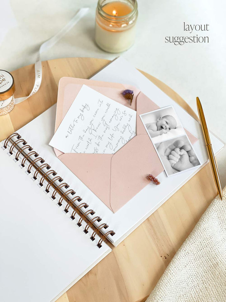 SECONDS: ONE-OFF | Personalised Blush Pink Memories Scrapbook