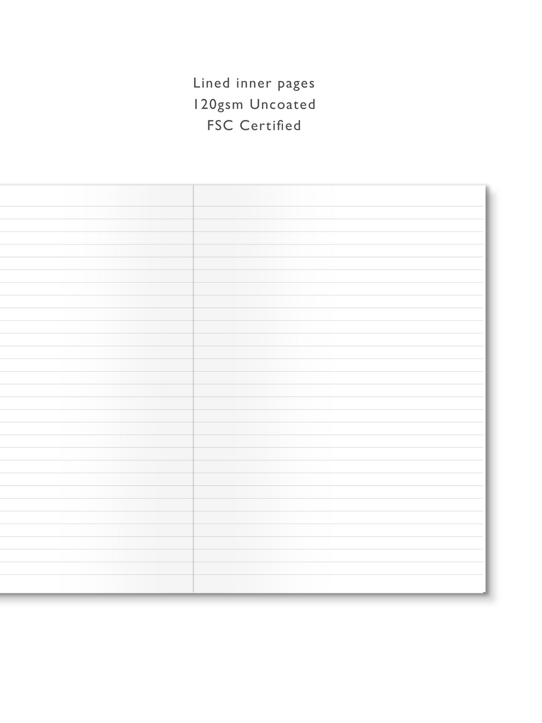 CLEARANCE: Green Softcover Lined Notebook with Gold Foil