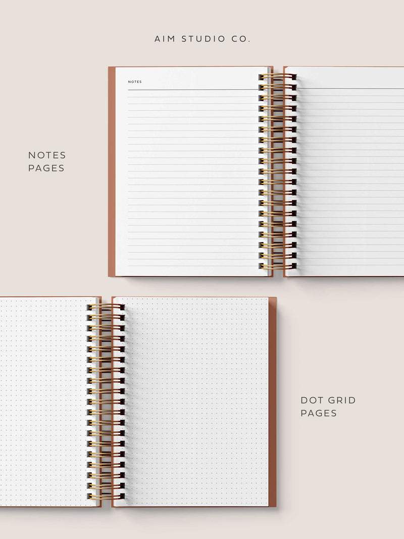2024 Personalised Diary, Planner & Pen Bundle, Rust