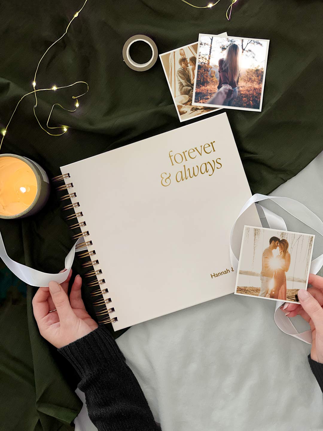 SLIGHT SECONDS | Personalised Couples Scrapbook, Forever & Always