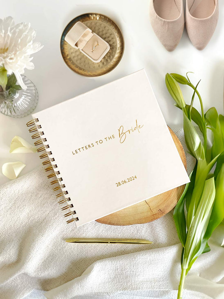 Personalised 'Letters to the Bride' Memory Book