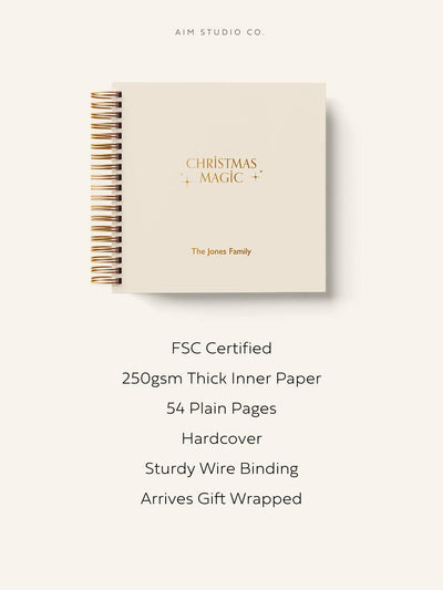 Personalised Christmas Magic Family Scrapbook