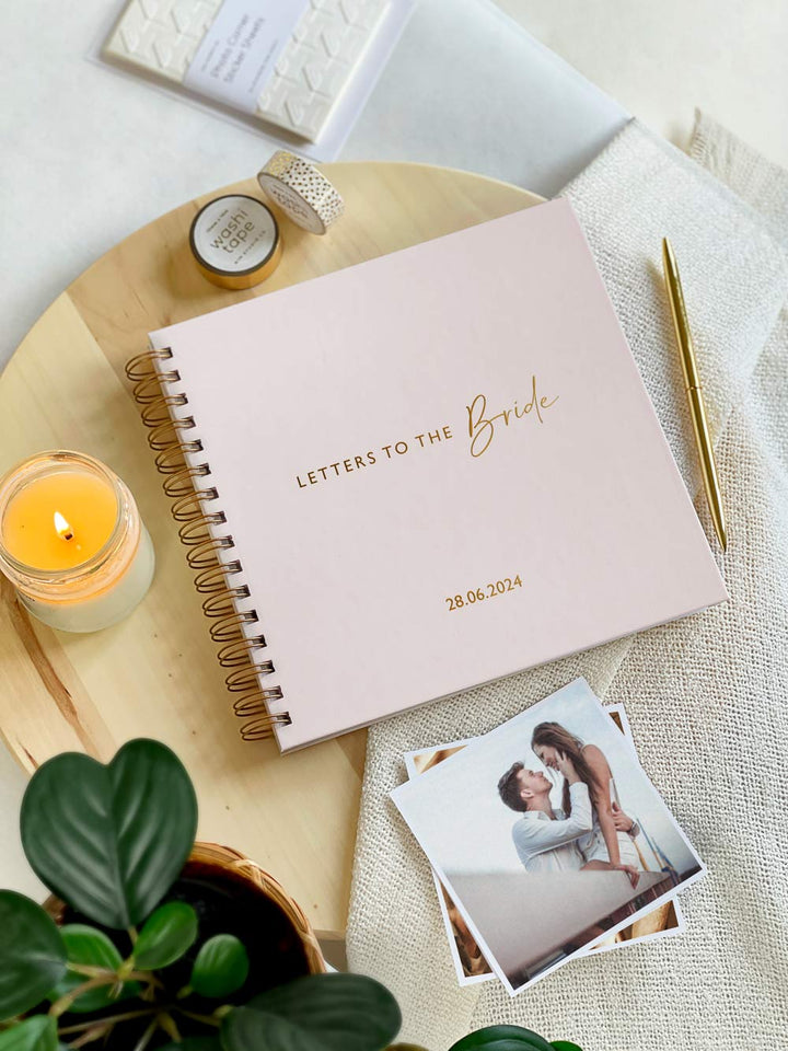 Personalised 'Letters to the Bride' Memory Book
