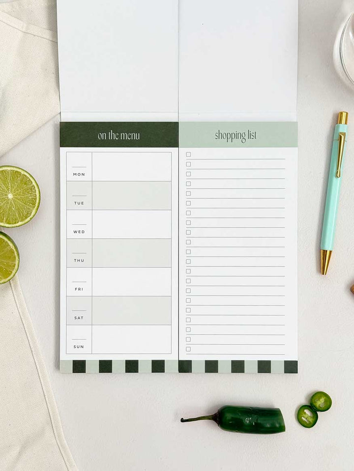 Shopping List Pad | Tear-Off Notepad with Cover