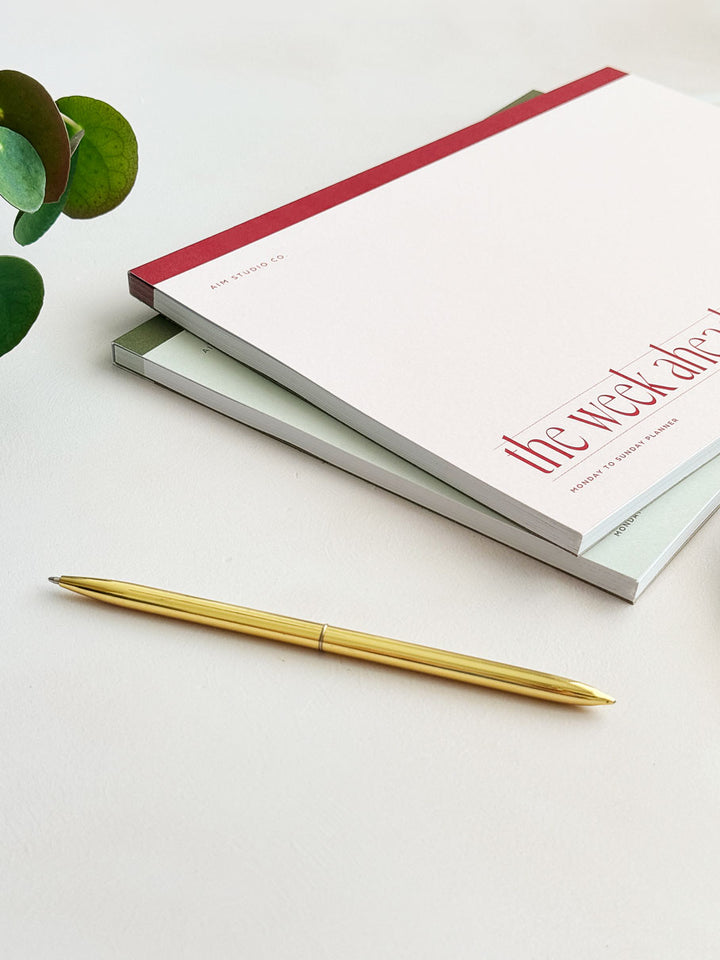 A4 Weekly Planner Notepad – Pale Pink