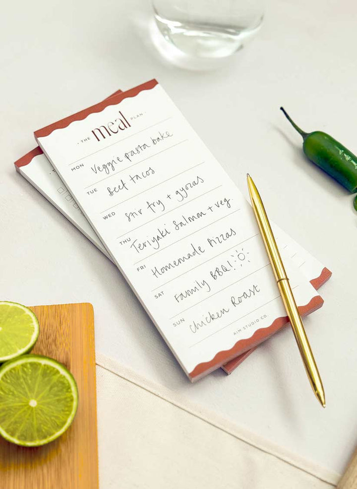 Weekly Meal Planner Notepad | DL Dinner Planner Pad