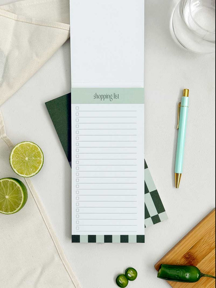 Shopping List Pad | Tear-Off Notepad with Cover