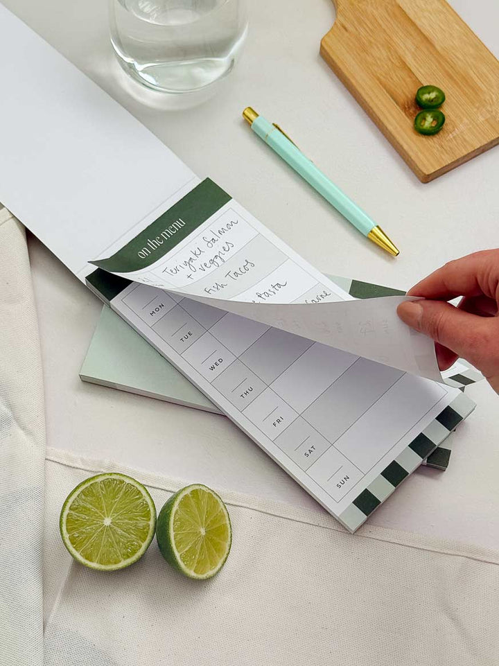 On The Menu | Weekly Dinner Planner Notepad