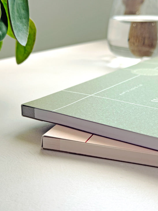 A4 Weekday Time Blocking Planner Notepad - Pale Pink