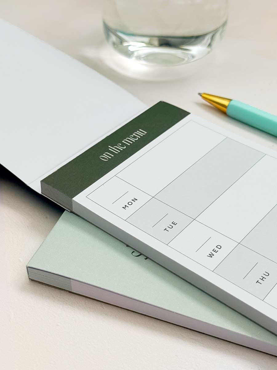 On The Menu | Weekly Dinner Planner Notepad
