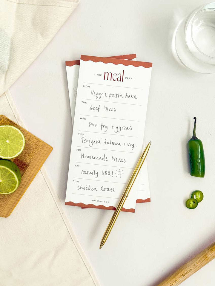 Weekly Meal Planner Notepad | DL Dinner Planner Pad