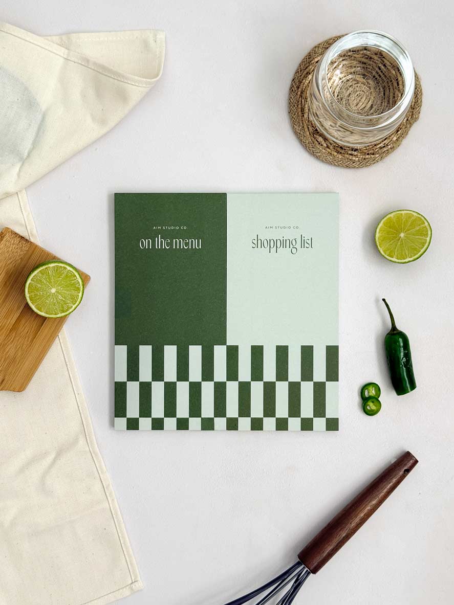 Shopping List Pad | Tear-Off Notepad with Cover