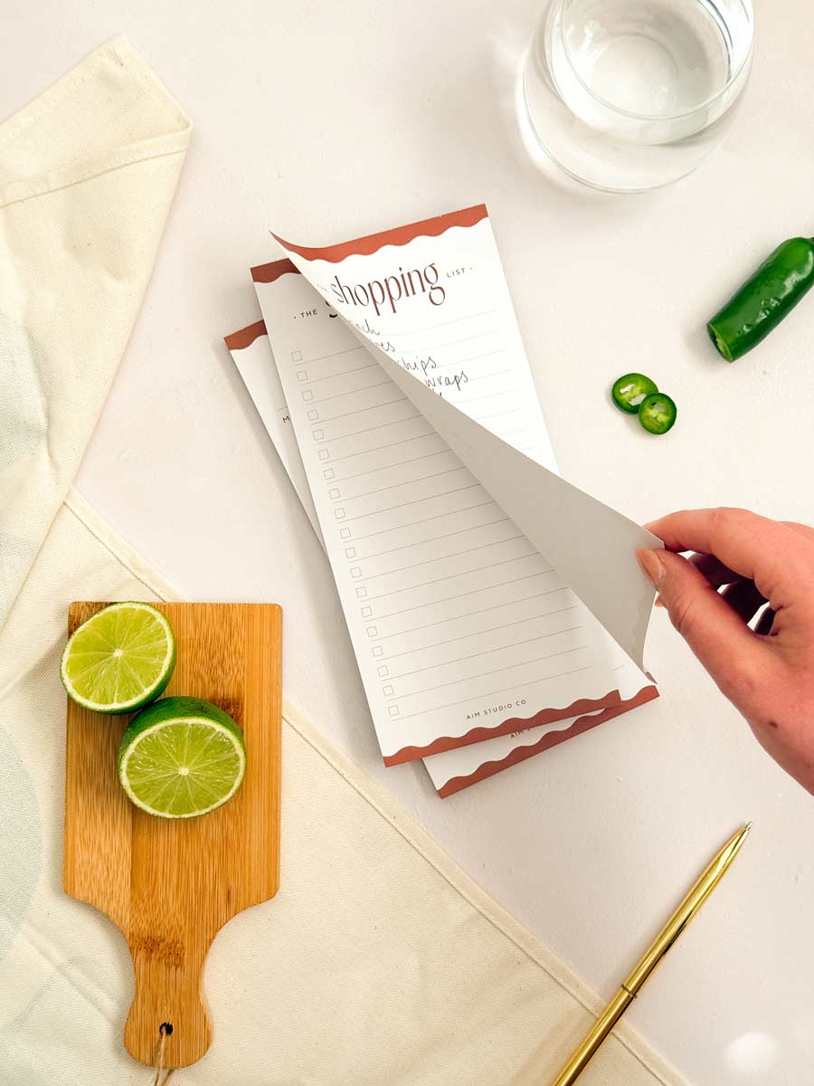 Shopping List Notepad | DL Grocery List Pad