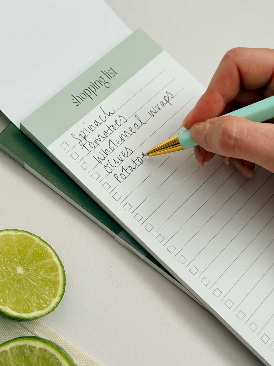 Shopping List Pad | Tear-Off Notepad with Cover