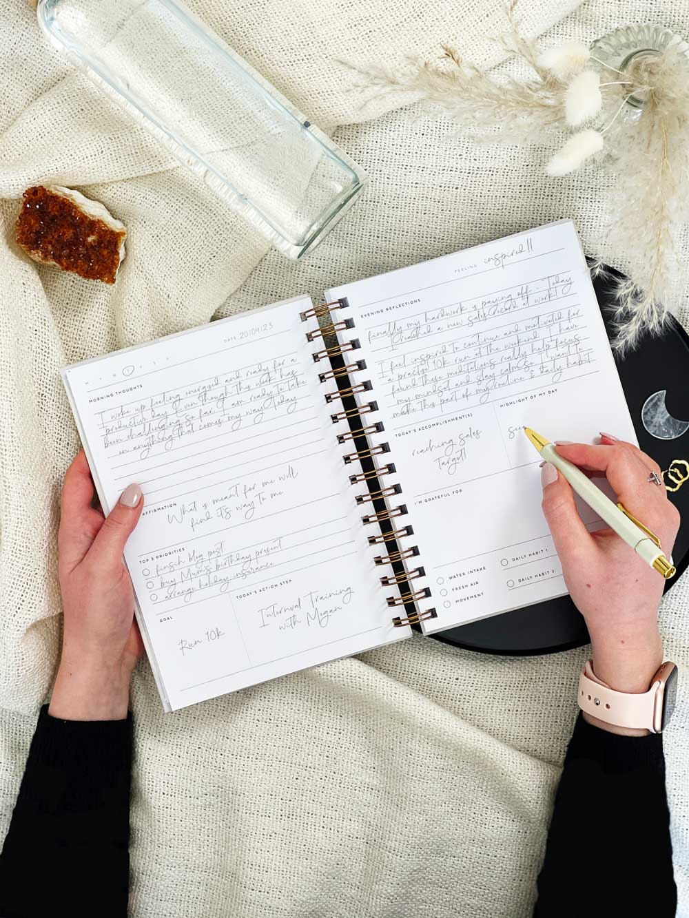 SECONDS | Personalised Hardback Daily Wellbeing Journal